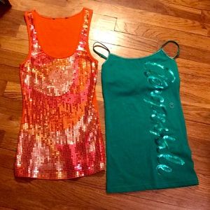 Tank top duo!  Two sweet, sexy tanks priced Right!